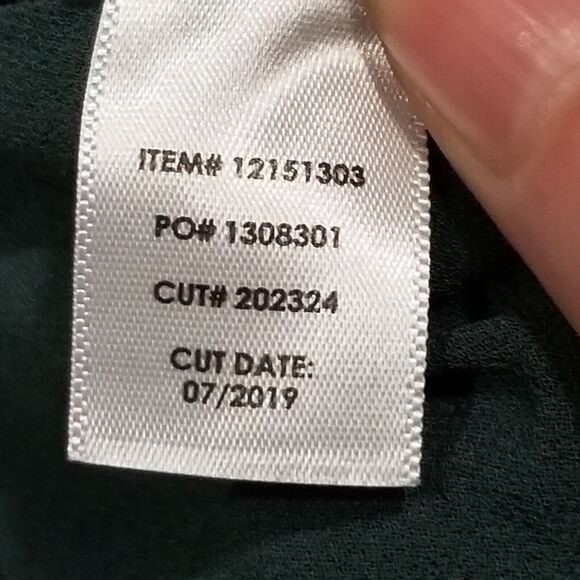 Torrid Sz 1 (1X) Sweater Cable Knit Green Sheer Under Layer Tie Split Back - Picture 8 of 12